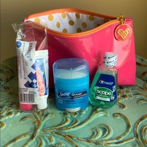 Travel toiletry bag and accessories
